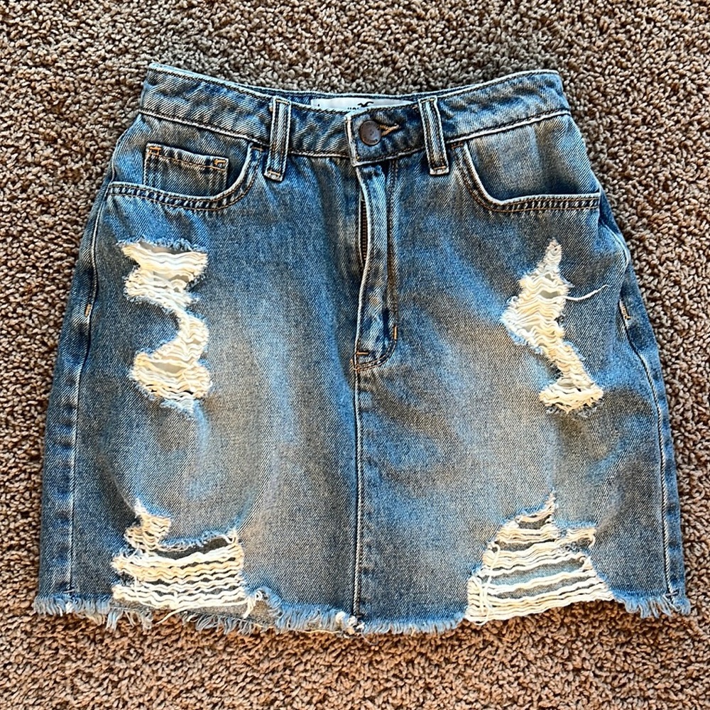 Hollister Denim Mini-Skirt Sz 1